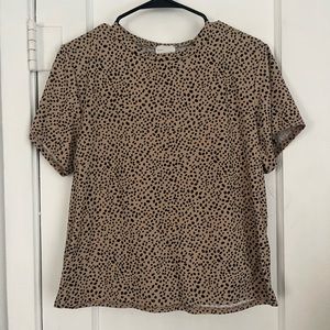 large cheetah print shirt